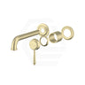 Bella Vista Mica Heritage 185mm Stainless Steel Wall Mixer with Spout Trim Kit Only Variant Colour Available