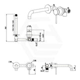 Bella Vista Mica Wall Mixer With Spout Inwall Body Only