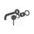 Bella Vista Mica Wall Mixer with Curved Spout Trim Kit Only 2 Round Plates Variant Colors Available