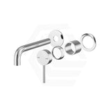 Bella Vista Mica Wall Mixer with Curved Spout Trim Kit Only 2 Round Plates Variant Colors Available