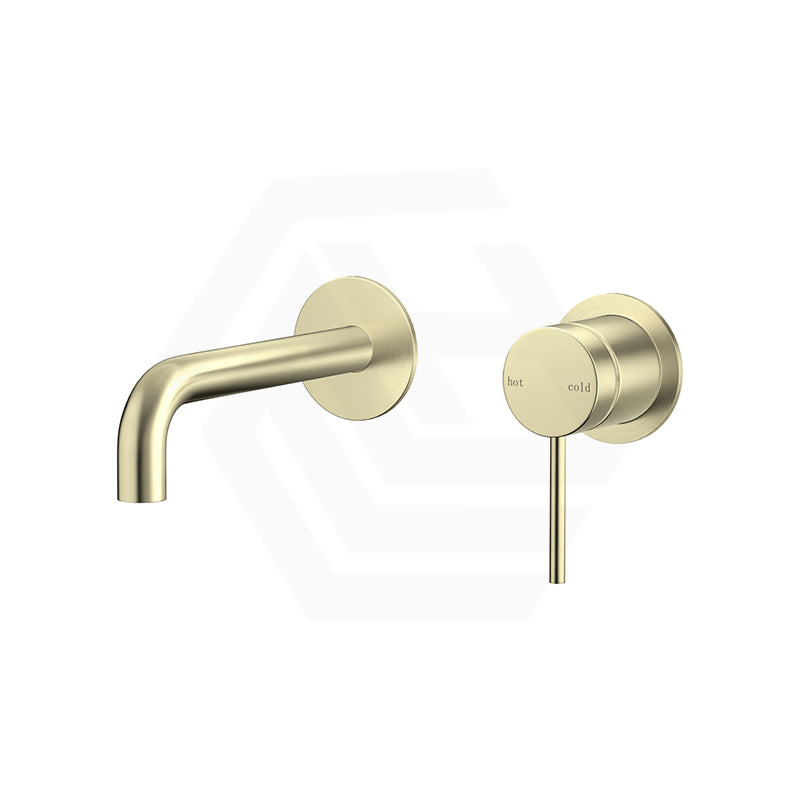 Bella Vista Mica Wall Mixer with Curved Spout Trim Kit Only 2 Round Plates Variant Colors Available