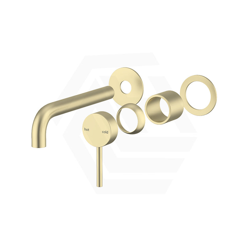 Bella Vista Mica Wall Mixer with Curved Spout Trim Kit Only 2 Round Plates Variant Colors Available