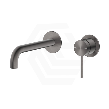 Bella Vista Mica Wall-Spout Combo Curved Spout 2P Trim Kit Only Gunmetal