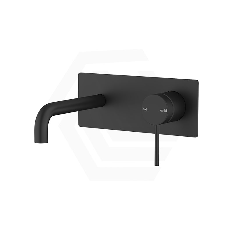 Bella Vista Mica 185mm Stainless Steel Wall Mixer with Spout Rectangle Back Plate Variant Colour Available