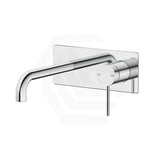 Bella Vista Mica Wall Mixer with Spout Rectangle Back Plate 1P TRIM KIT Only Chrome