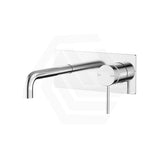 Bella Vista Mica 185mm Stainless Steel Wall Mixer with Spout Rectangle Back Plate Variant Colour Available