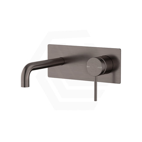 Bella Vista Mica 185mm Stainless Steel Wall Mixer with Spout Rectangle Back Plate Variant Colour Available