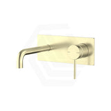 Bella Vista Mica 185mm Stainless Steel Wall Mixer with Spout Rectangle Back Plate Variant Colour Available