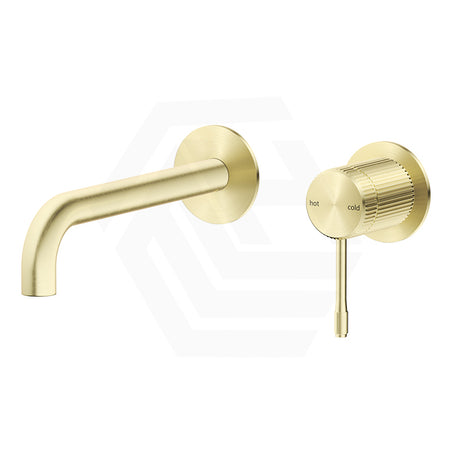 Bella Vista Mica Fluted Stainless Steel 186mm Wall Mixer Spout Set Variant Colour Available