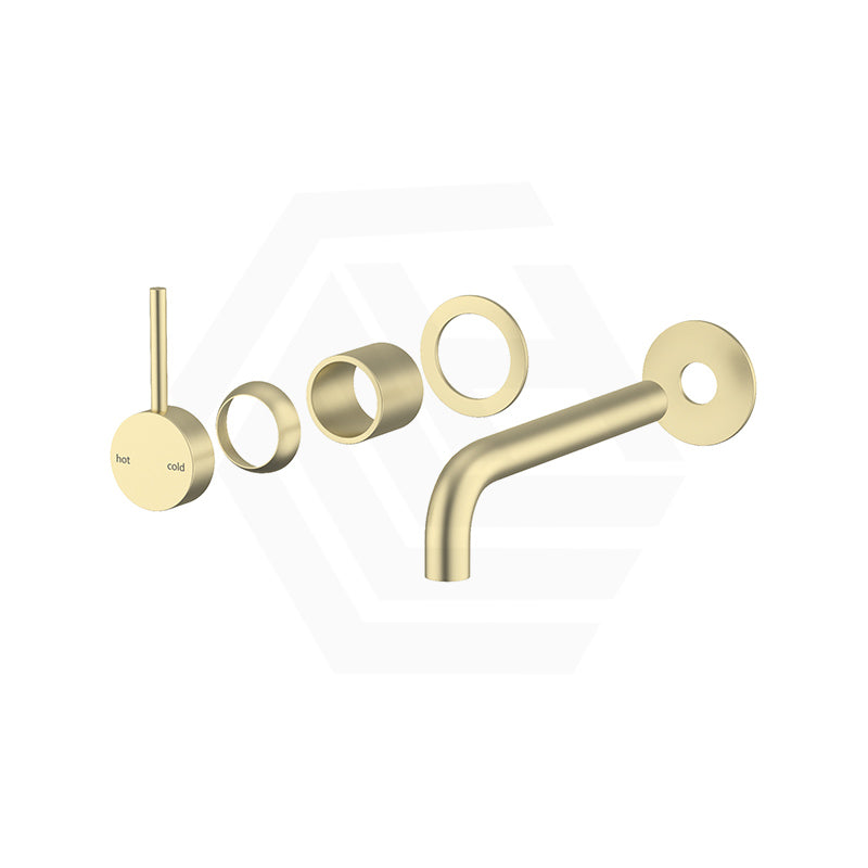 Bella Vista Mica 185mm Stainless Steel Wall Mixer with Spout Upwards Handle Variant Colour Available