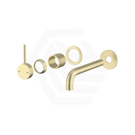 Bella Vista Mica Wall Mixer with Curved Spout Reverse Handle Trim Kit Only 2 Round Plates Variant Colors Available