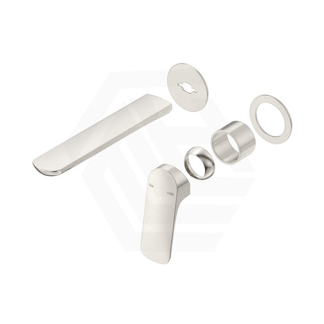 Bella Vista Kaza 185mm Wall Mixer with Spout Trim Kit Only Round Cover Plates Variant Colour Available