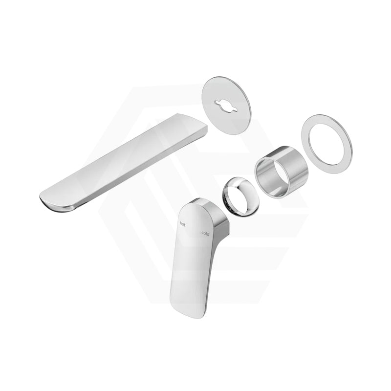 Bella Vista Kaza 185mm Wall Mixer with Spout Trim Kit Only Round Cover Plates Variant Colour Available