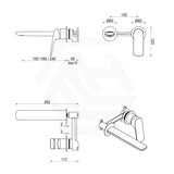 Bella Vista Kaza 185mm Round Wall Mixer with Spout Variant Colour Available