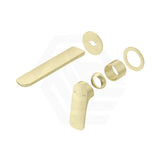 Bella Vista Kaza 185mm Wall Mixer with Spout Trim Kit Only Round Cover Plates Variant Colour Available