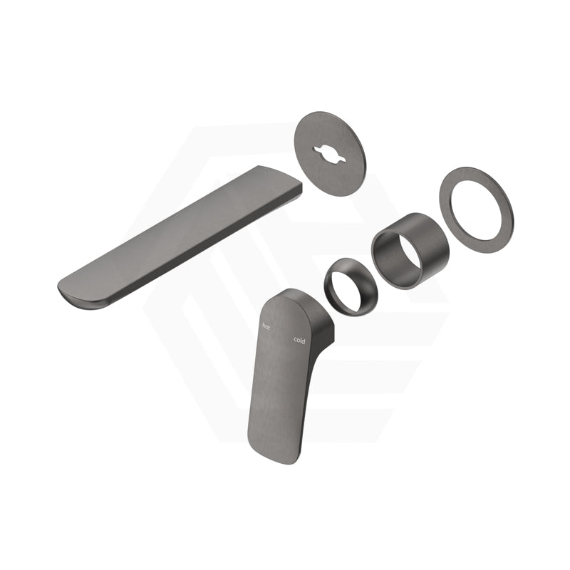 Bella Vista Kaza 185mm Wall Mixer with Spout Trim Kit Only Round Cover Plates Variant Colour Available