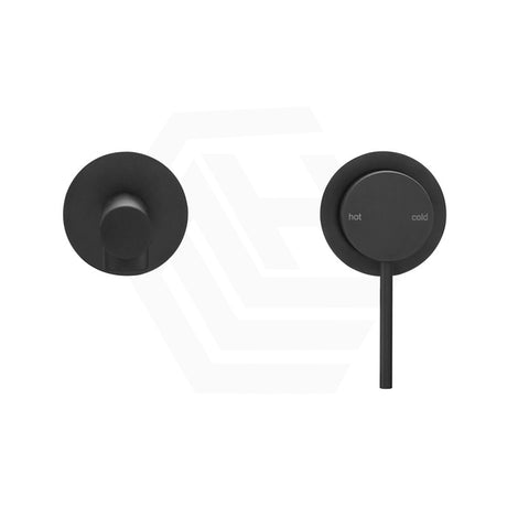 Bella Vista Mica Wall-Spout Combo Straight Spout 2 Piece Trim Kit Only Black