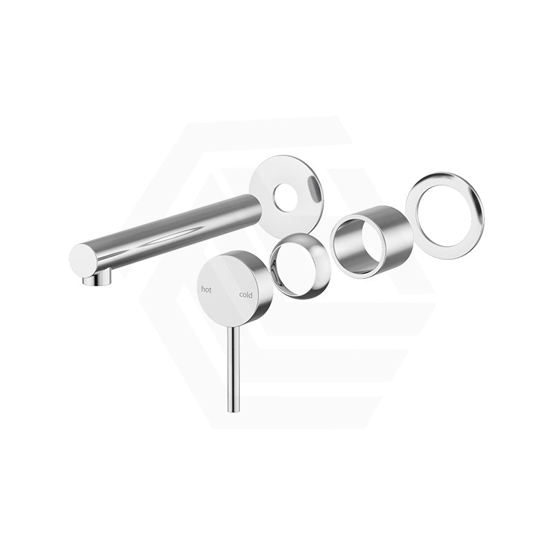 Bella Vista Mica Wall Mixer with Straight Spout Trim Kit Only 2 Round Plates Variant Colors Available