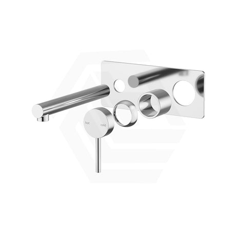 Bella Vista Mica Wall Mixer with Straight Spout Trim Kit Only Rectangle Plate Variant Colors Available