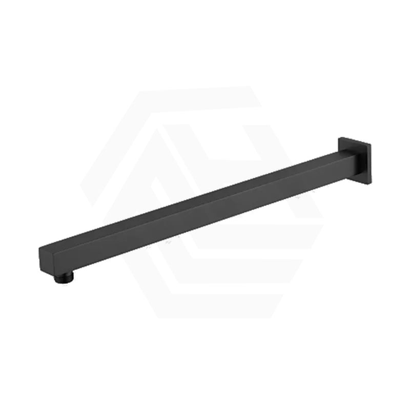 Matt Black Bella Vista Cresta 450mm Square Horizontal Wall Mounted Shower Arm