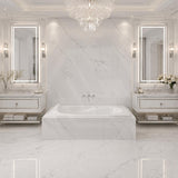 Broadway Alita Bath Rectangle Acrylic Drop In Bathtub 1360x700x470mm - Gloss White