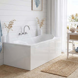 Broadway Allura Bath Rectangle Acrylic Drop In Bathtub 1220/1530/1670/1800mm - Gloss White