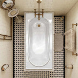 Broadway Allura Bath Rectangle Acrylic Drop In Bathtub 1220/1530/1670/1800mm - Gloss White