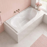 Broadway Allura Bath Rectangle Acrylic Drop In Bathtub 1220/1530/1670/1800mm - Gloss White