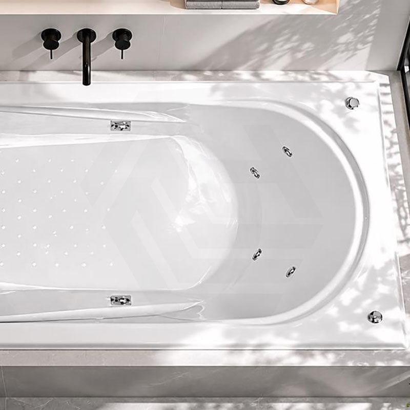 Broadway Allura Spa Bathtub Rectangula Drop-in Tub 1530/1670/1800x740x450mm - Gloss White
