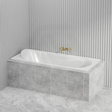 Broadway Allura Bath 1220/1530/1670/1800mm Rectangle Acrylic Drop In Bathtub Gloss White