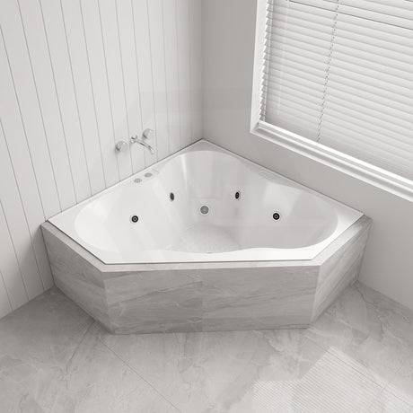 Broadway Almina Spa Bathtub 1285X1285X455Mm Corner Drop-In Tub With Jets Baths
