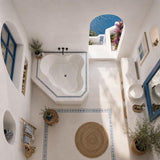 Broadway Almina&Zamora Bath Clover Acrylic Corner Drop In Bathtub 1285/1485mm - Gloss White