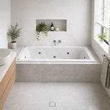Broadway Alpha Spa Bathtub Rectangula Drop-in Tub 1490/1700/1800x750x470mm