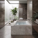 Broadway Alpha Spa Bathtub Rectangula Drop-in Tub 1490/1700/1800x750x470mm