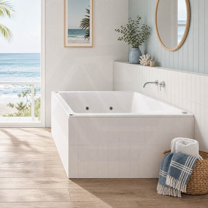 Broadway Alpha Spa Bathtub Rectangula Drop-in Tub 1490/1700/1800x750x470mm