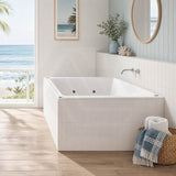Broadway Alpha Spa Bathtub Rectangula Drop-in Tub 1490/1700/1800x750x470mm