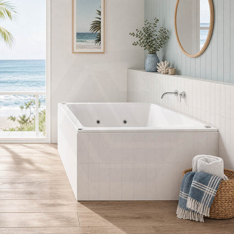 Broadway Alpha Spa Bathtub Rectangula Drop-in Tub 1490/1700/1800x750x470mm