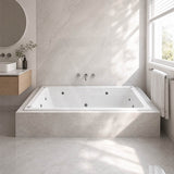 Broadway Alpha Spa Bathtub Rectangula Drop-in Tub 1490/1700/1800x750x470mm