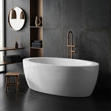Broadway Aplauso Oval Acrylic Freestanding Bathtub 1800/1930mm - Gloss White