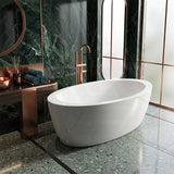 Broadway Aplauso Oval Acrylic Freestanding Bathtub 1800/1930mm - Gloss White