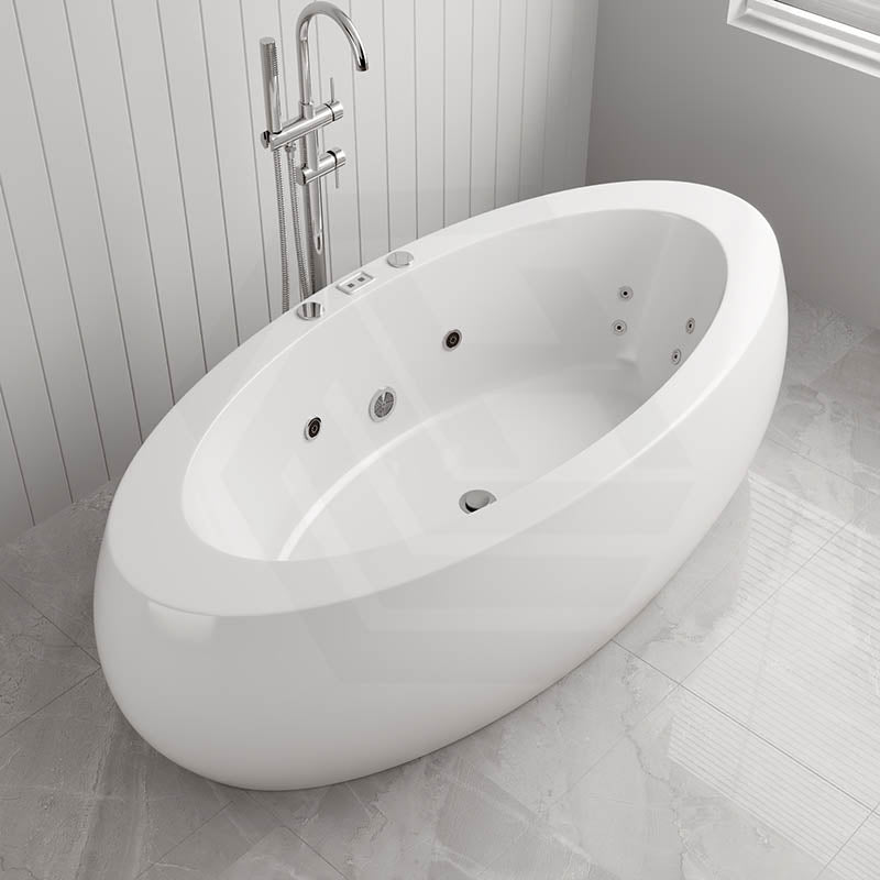 Broadway Aplauso 1920x1100x660mm Oval Acrylic Freestanding Spa Bathtub