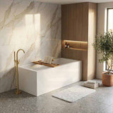 Broadway Ataud Rectangle Acrylic Freestanding Bathtub NO Overflow 1500/1700x800x600mm - Gloss White