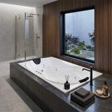 Broadway Bargelo Petite Spa Bath Rectangula Drop-in Tub  1760x890x510mm  - Gloss White