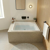 Broadway Bebe Bath Square Acrylic Drop In Bathtub 905x905x330mm - Gloss White