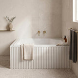 Broadway Bebe Bath Square Acrylic Drop In Bathtub 905x905x330mm - Gloss White