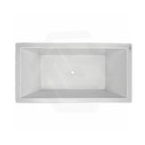 Broadway Catolina Bath 1550/1680/1800mm Rectangle Acrylic Drop In Bathtub Gloss White