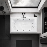 Broadway Catolina Spa Bath Rectangula Drop-in Tub 1550/1680/1800x840x480/500mm - Gloss White