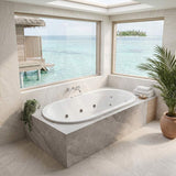 Broadway Florentine Spa Bath Oval Drop-in Tub 1485/1640mm