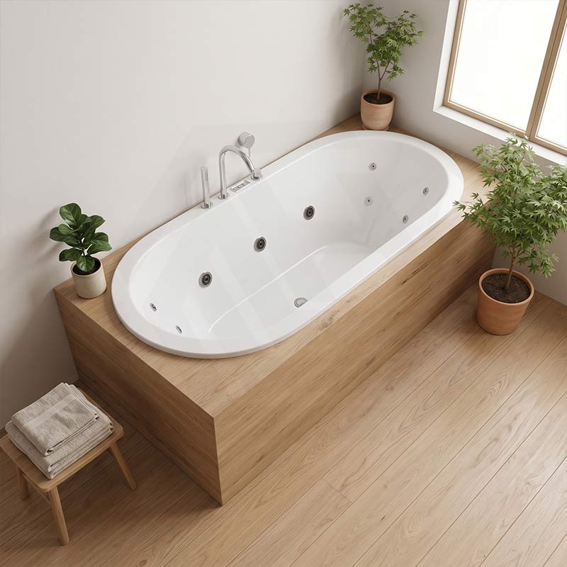 Broadway Florentine Spa Bath Oval Drop-in Tub 1485/1640mm