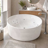 Broadway FS19 Round Acrylic Freestanding Spa Bathtub 1350/1400x580mm